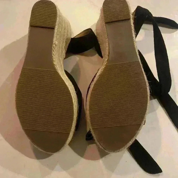 NEW Women’s Platform Espadrille Wedges with Stylish Ankle Strap Tie - SZ 8 - Picture 6 of 8
